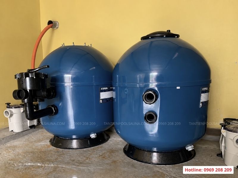 Bình lọc bể bơi Kripsol AK van ngang 2 bình lọc Kripsol AK900