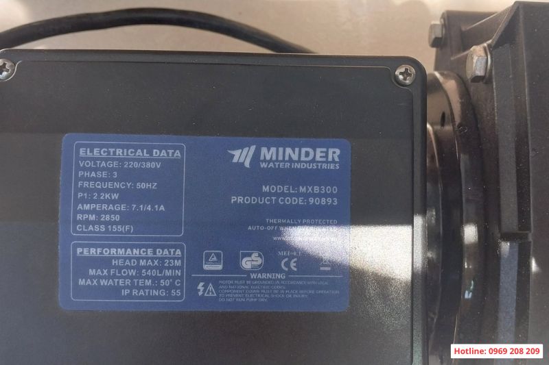 Máy bơm bể bơi Minder MXB China Máy bơm bể bơi Minder MXB