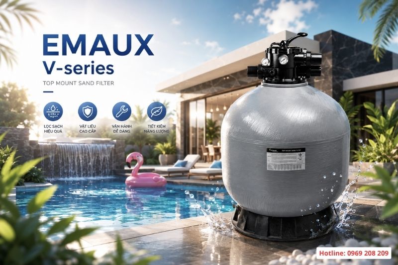 Banner Bình lọc bể bơi Emaux V series