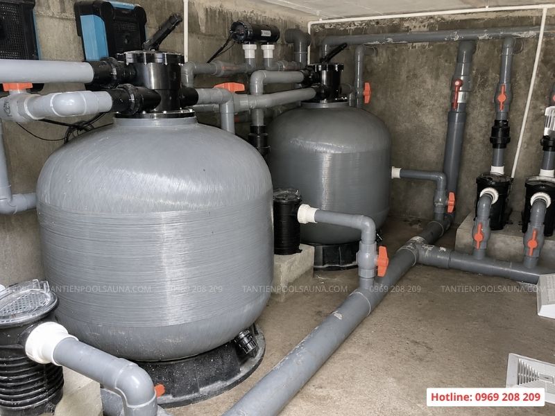 Phòng máy thiết bị bể bơi Emaux
