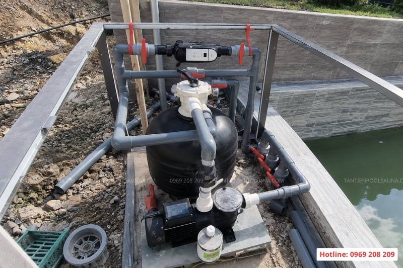 Bình lọc bể bơi Minder M series Phòng máy thiết bị bể bơi gia đình nhỏ gọn