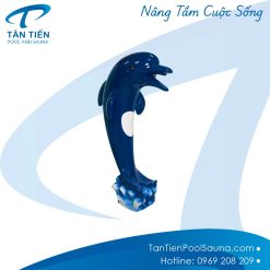 Cá heo phun nước bể bơi composite