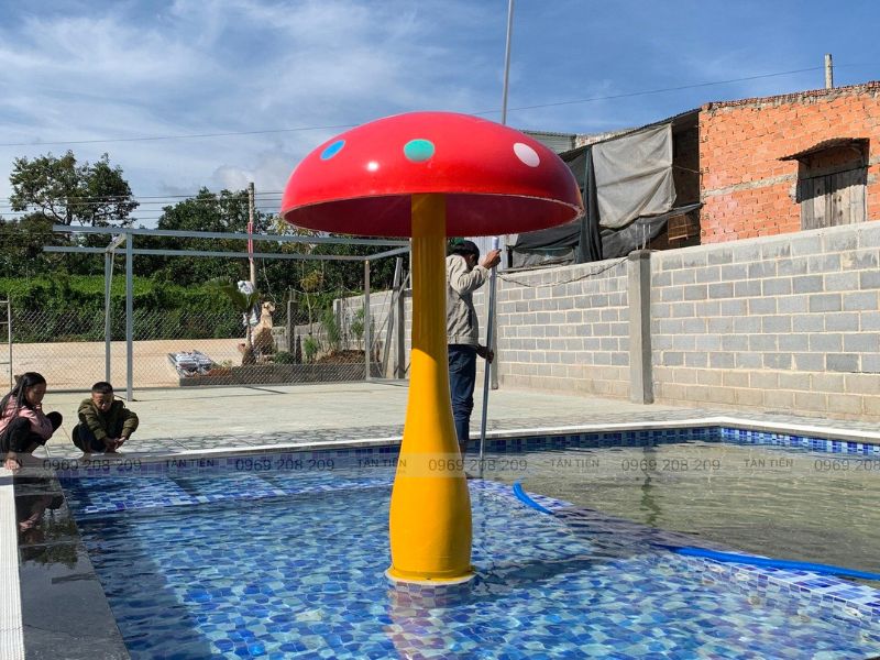 Cây nấm phun nước bể bơi - Tân Tiến Pool Sauna