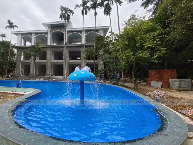 Cây nấm phun nước bể bơi - Tân Tiến Pool Sauna 