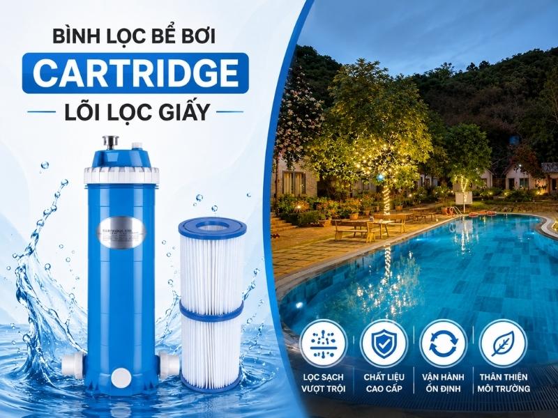 Lõi lọc giấy bể bơi cartridge