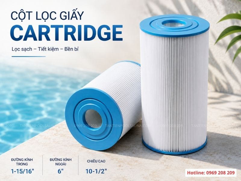 Lõi lọc giấy bể bơi cartridge