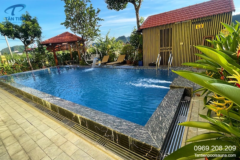 Bể bơi gia đình siêu đẹp Tân Tiến Pool Sauna