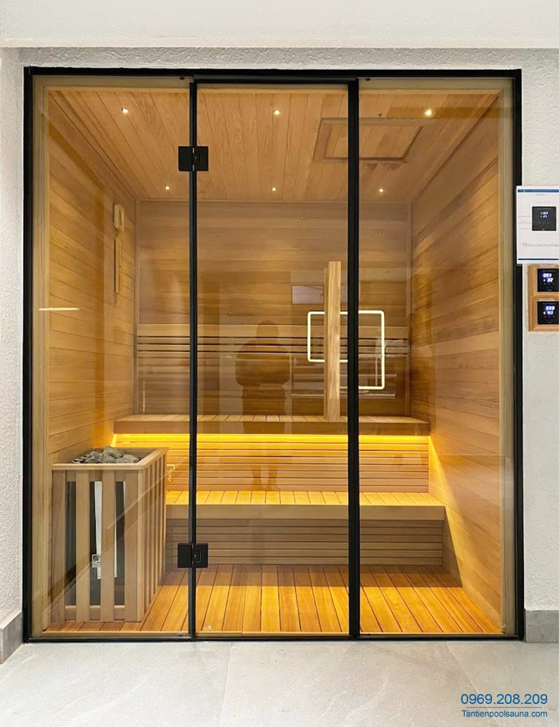 ảnh phòng xông hơi khô đẹp - Tân Tiến Sauna