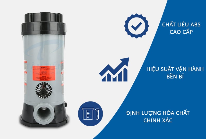 Bộ châm hóa chất clo bán tự động