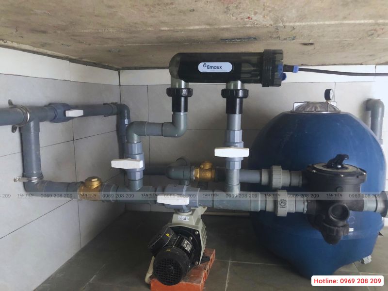 Bộ điện phân muối bể bơi Emaux