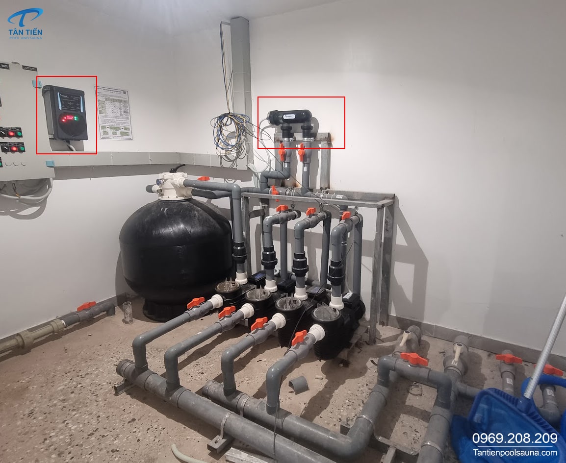 Ảnh lắp đặt thực tế của bộ điện phân Emaux