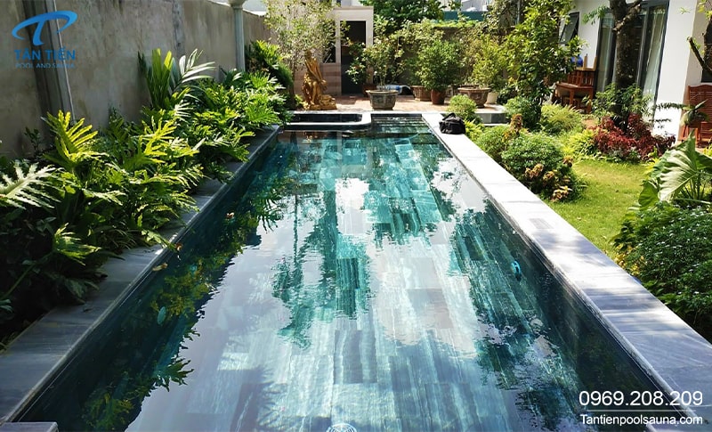 Ảnh bể bơi đẹp Tân Tiến Pool