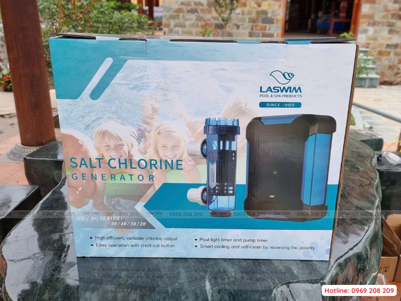Bộ điện phân muối Laswim - Tân Tiến Pool Sauna