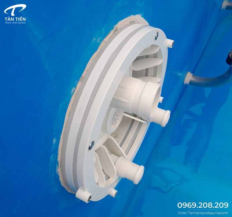 Một đầu bơi ngược dòng ở bể bơi composite