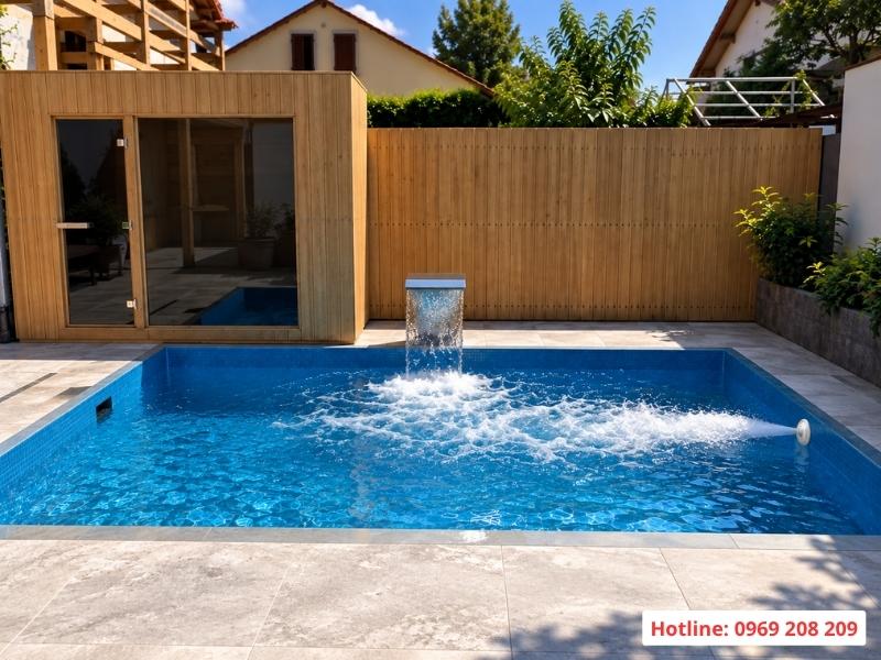 Bể bơi villa gia đình nhỏ gọn
