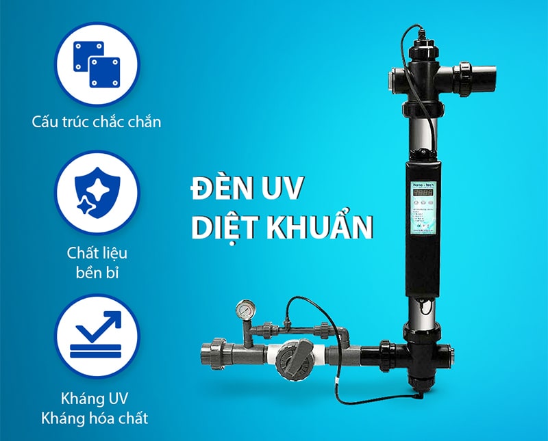 đen UV diệt khuẩn bể bơi