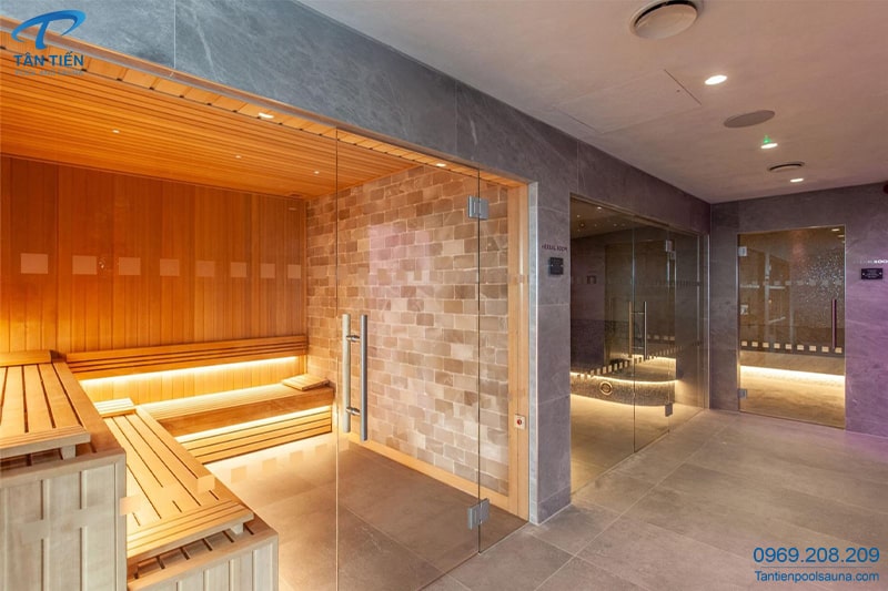 Ảnh phòng xông hơi khô đẹp - Tân Tiến sauna