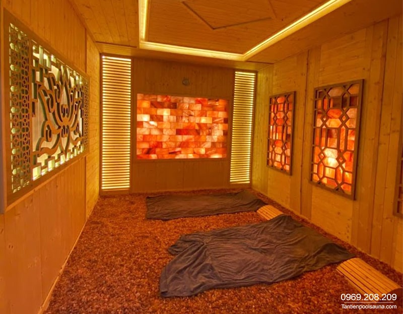 Phòng xông hơi đá muối spa thẩm mỹ