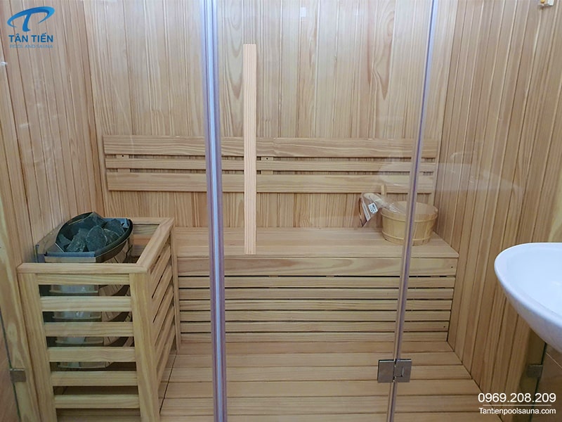 Phòng xông hơi khô đẹp - Tân Tiến Sauna
