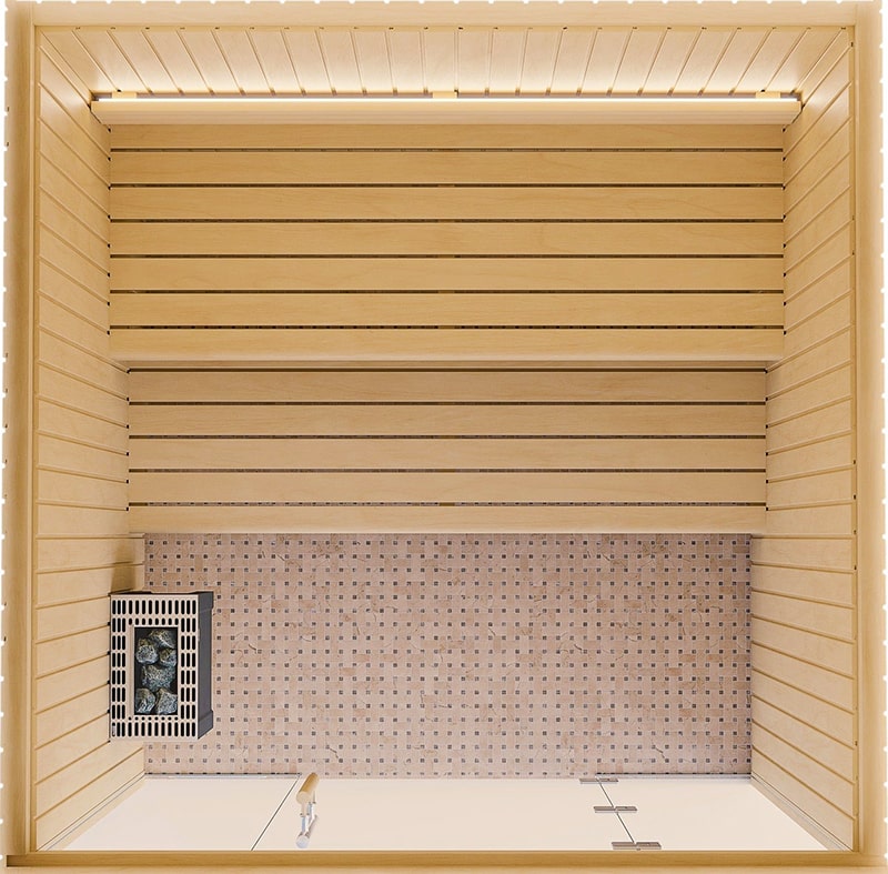 Quy hoạch phòng xông hơi khô thẩm mỹ - Tân Tiến Sauna