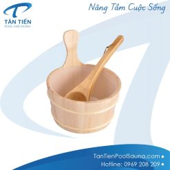 xô gáo gỗ xông hơi