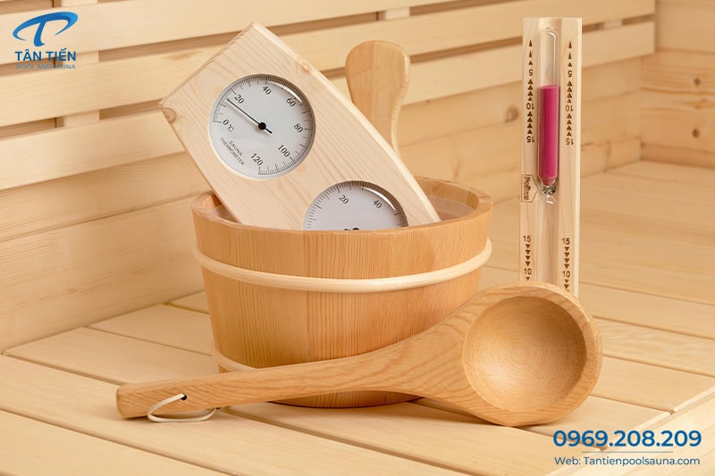 Các phụ kiện xông hơi chuyên dụng trong phòng xông khô