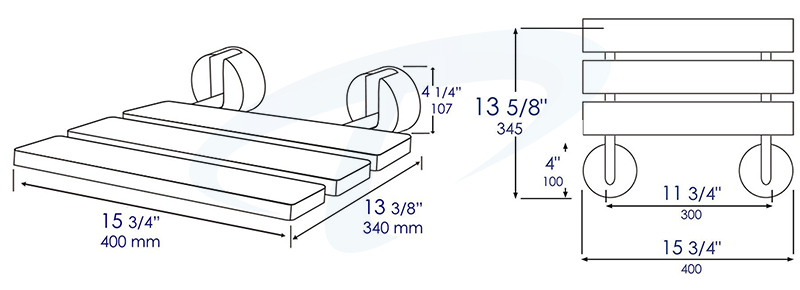 Kích thước ghế xông hơi ướt không chân