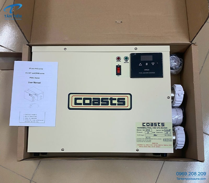 Bộ sản phẩm đầy đủ của máy cấp nhiệt Coast