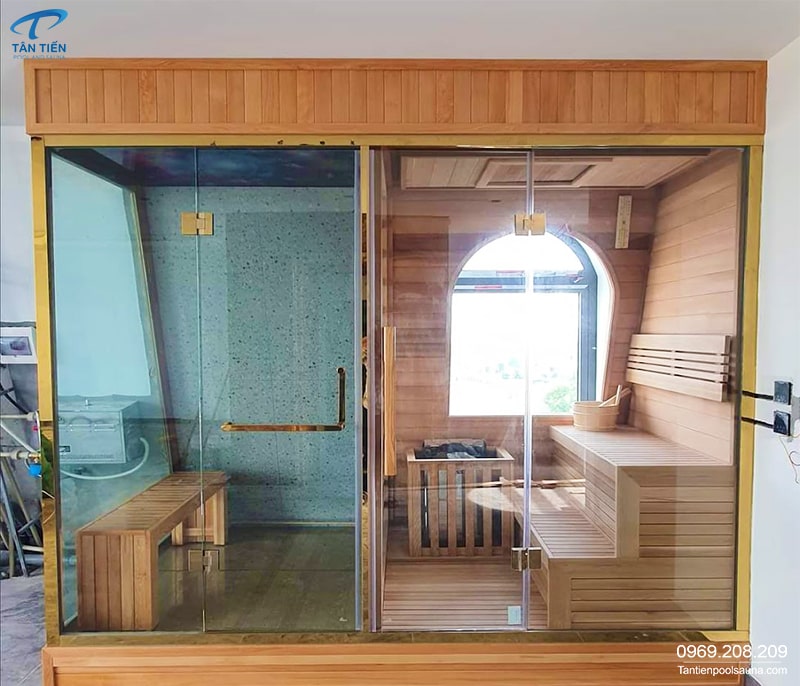 Phòng xông hơi khô và phòng xông hơi ướt - Tân Tiến Sauna