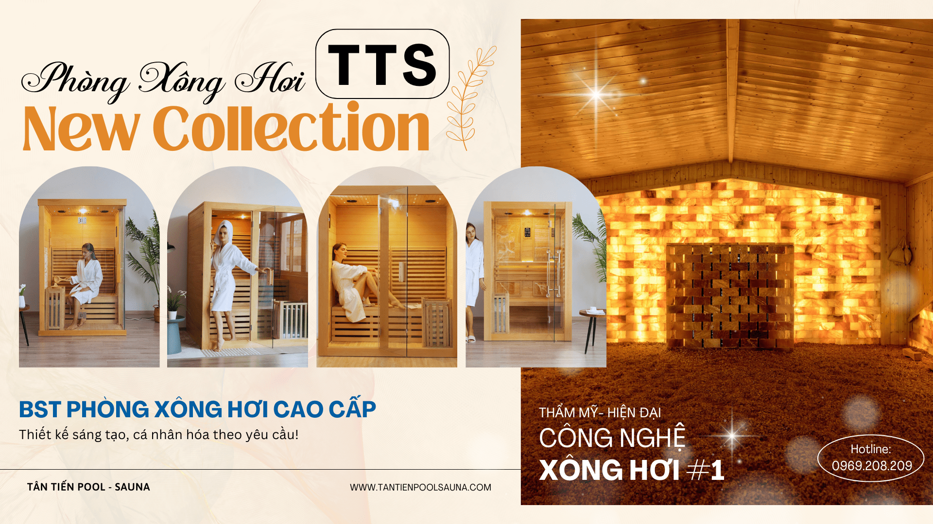 Banner xông hơi - Tân Tiến Sauna