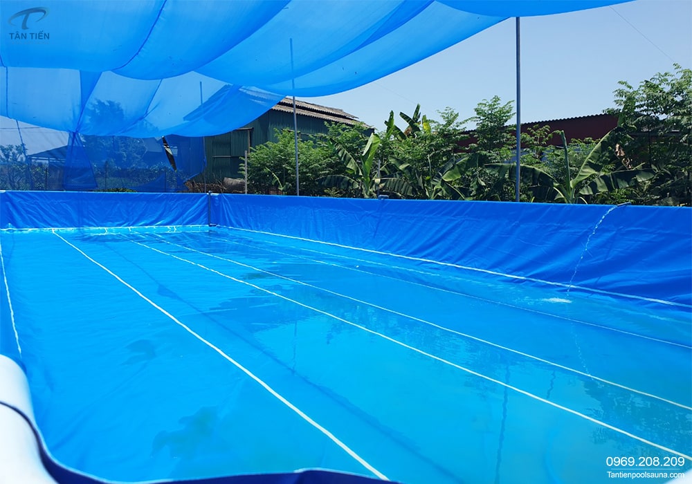 ảnh bể bơi bạt - Tân Tiến pool