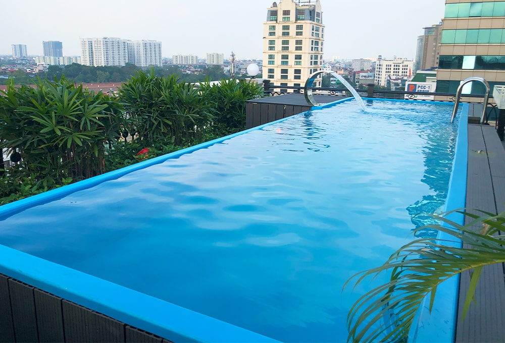 Bể bơi composite thi công bởi Tân Tiến Pool 