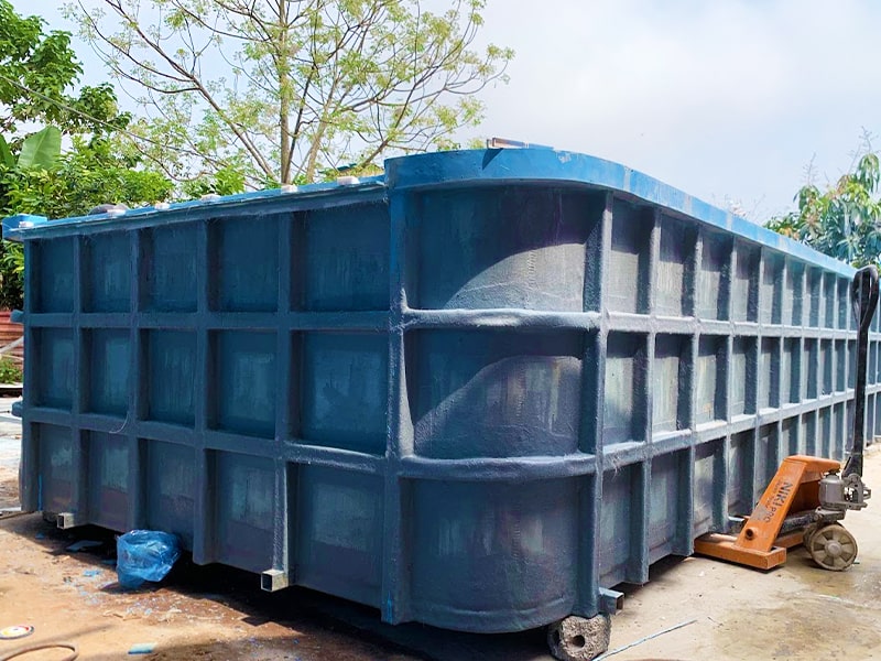 Gia công bể bơi composite - Tân Tiến Pool