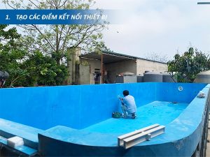 Kỹ thuật thi công trong lòng bể bơi