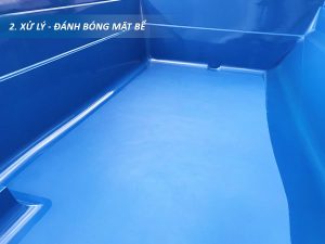 Xử lý bề mặt bể bơi composite