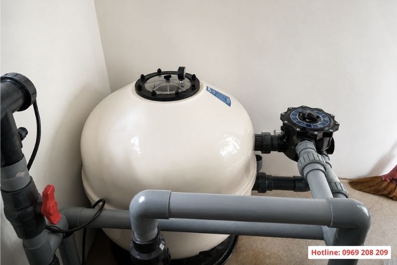 Bình lọc bể bơi Midas.Carbon Phòng kỹ thuật bể bơi