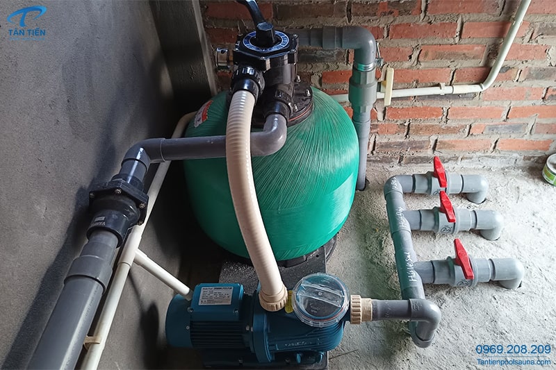Combo máy bơm bình lọc bể bơi 