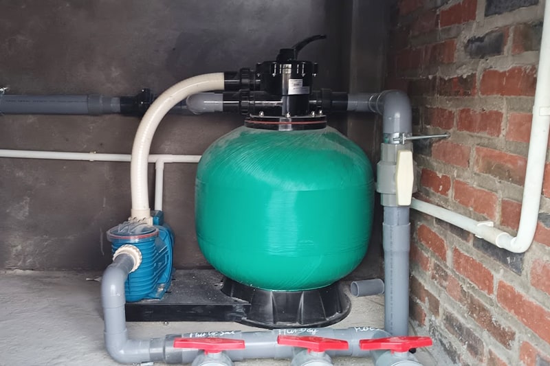 Combo máy bơm bình lọc bể bơi - Tân Tiến Pool
