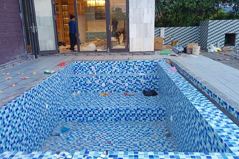 Thi công bể bơi -Tân Tiến Pool