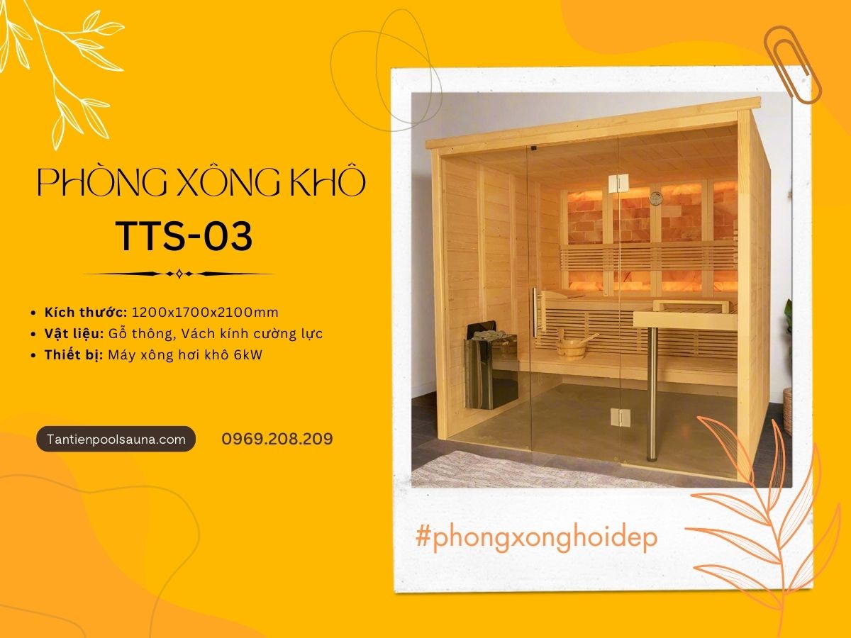 Phòng xông hơi khô Tân Tiến Sauna