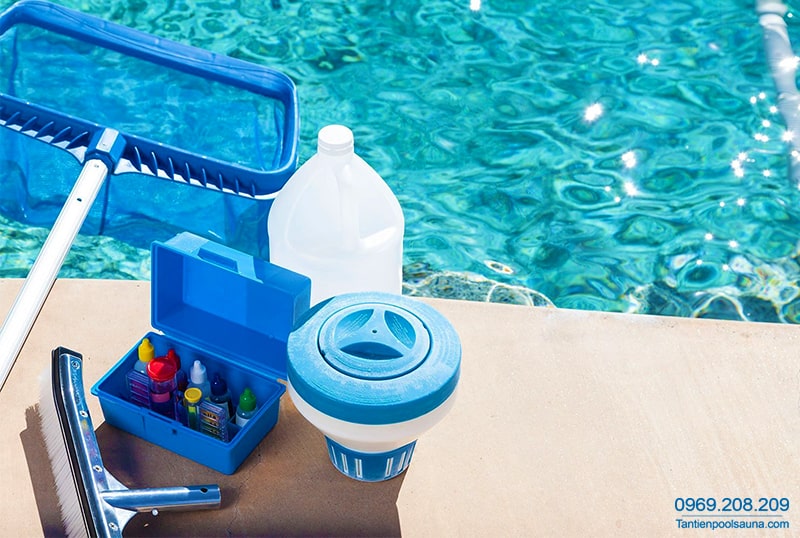 Bộ thiết bị vệ sinh bể bơi - Tân Tiến Pool