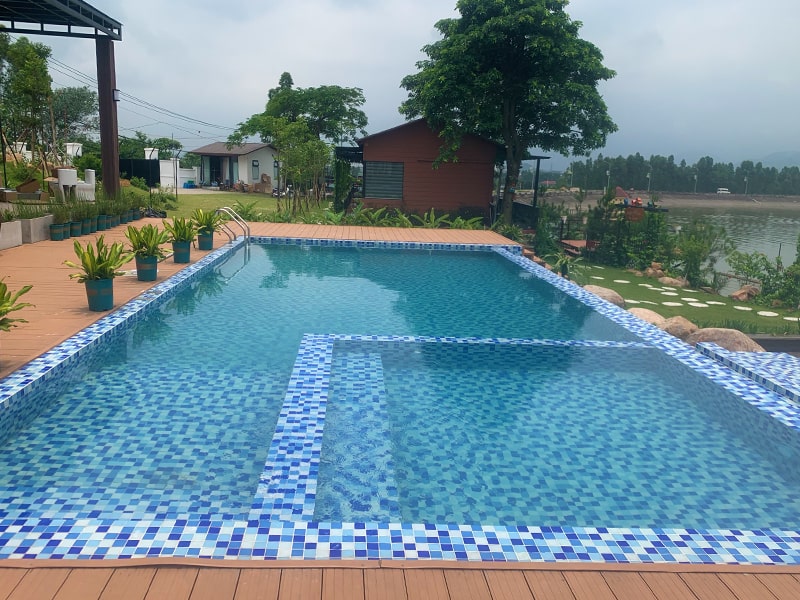 Bể bơi homestay happy hill Ba Vì