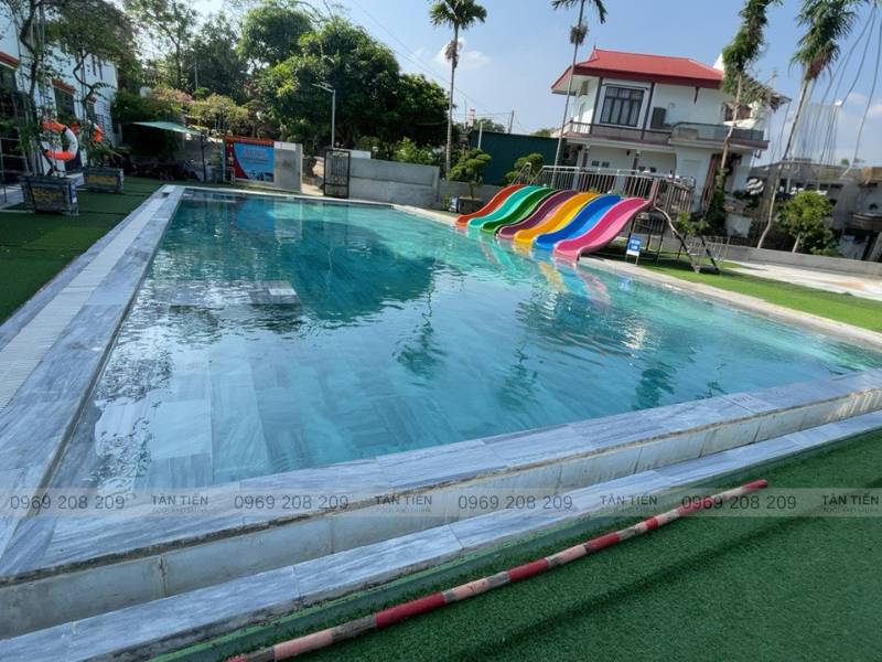 Thi công bể bơi kinh doanh ngoài trời tại Phú Thọ