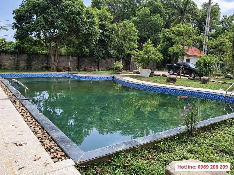 Cải tạo bể bơi homestay