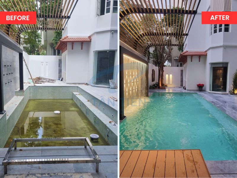 Tân Tiến Pool- nâng cấp cải tạo bể bơi chuyên nghiệp