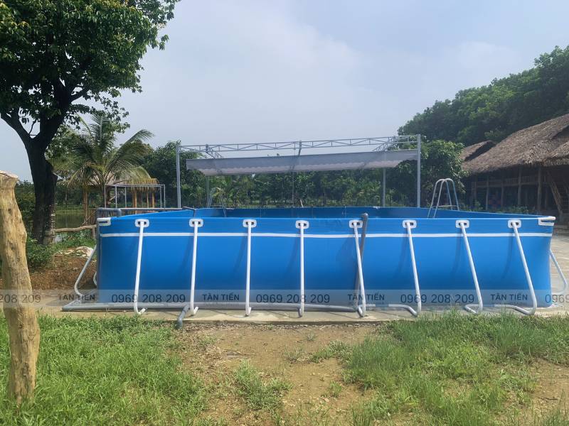 Bể bơi bạt chú Lượng Quốc Oai - Tân Tiến Pool