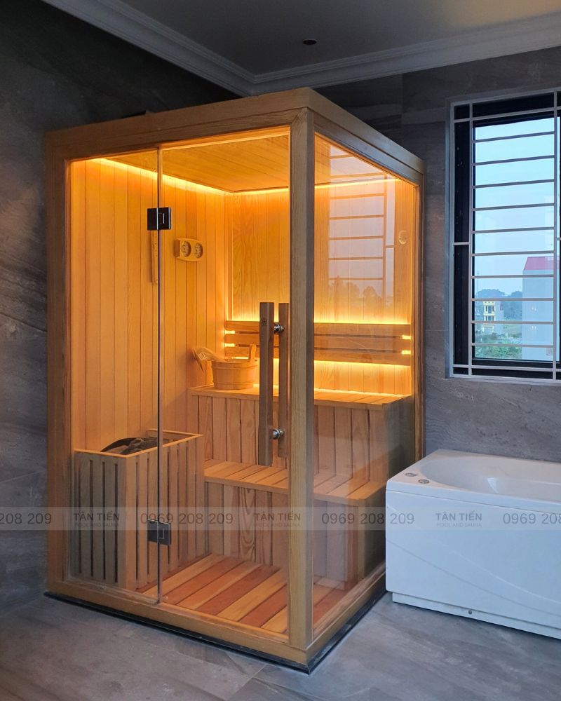 Tân Tiến thi công lắp đặt phòng xông chuyên nghiệp