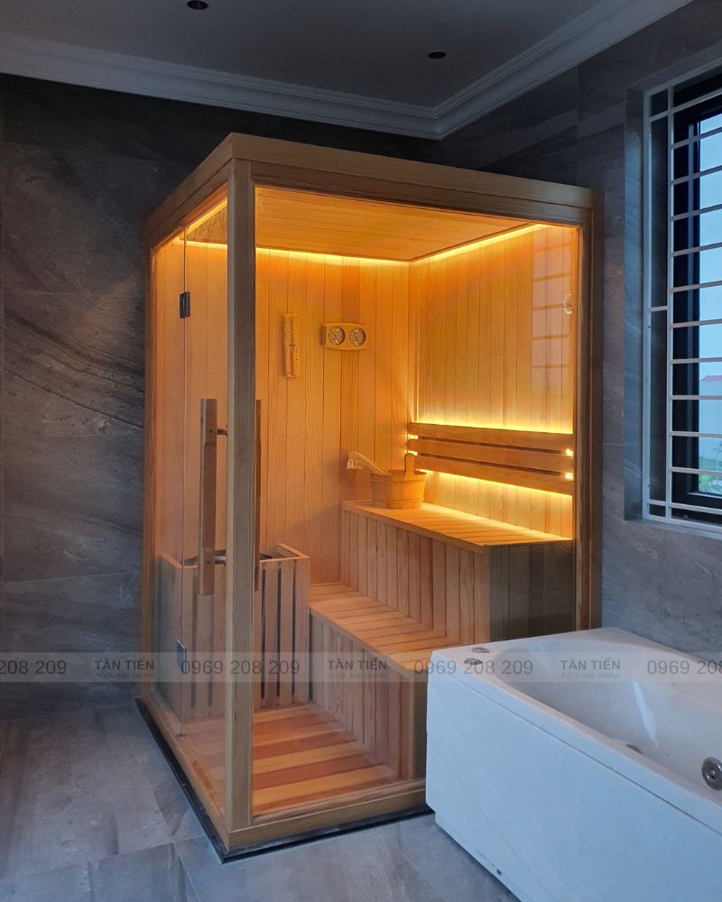 Tân Tiến thi công lắp đặt phòng xông chuyên nghiệp