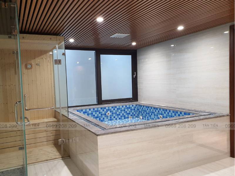 Thi công bồn sục jacuzzi