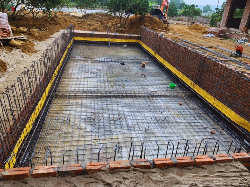 Đan sắt định hình bể bơi